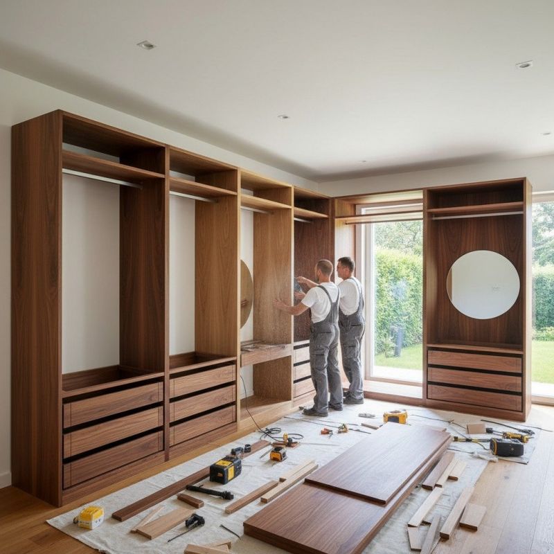 Built In Bookcase Installation in Charlotte, NC
