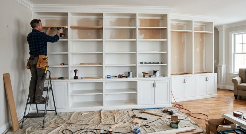 Custom Bookcase Installation in Annapolis, MD