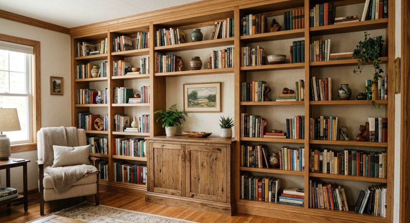 Custom Bookshelves Installation in Greensboro, NC